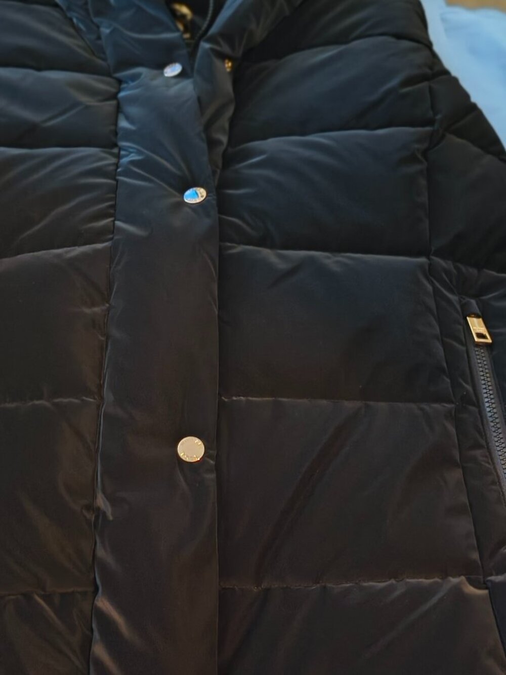 Michael Michael Kors Black Quilted Hooded Puffer Coat – NWT – XL